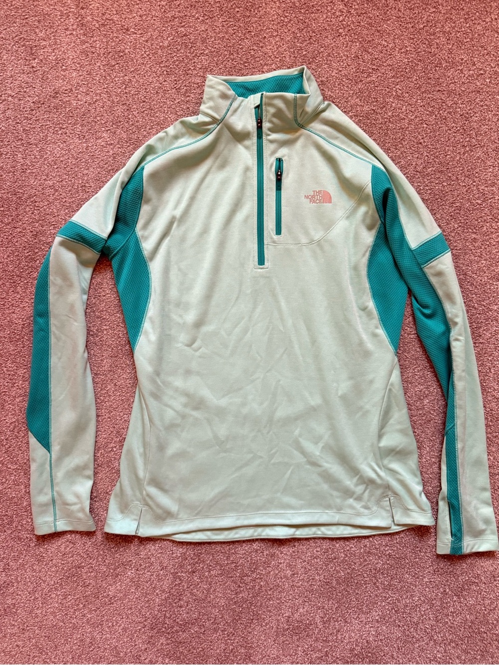 The North Face Women's Mint & Teal Half-Zip Performance Pullover